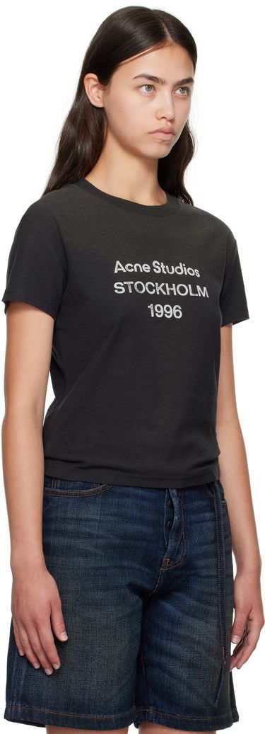 Tričko Acne Studios Acne Studios Logo T-Shirt Čierna | CL0395-, 1