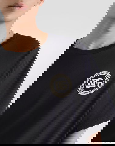 Tričko Dolce & Gabbana Cotton T-shirt With Patch 48 Navy | G8PN9ZG7PZFB0665, 1