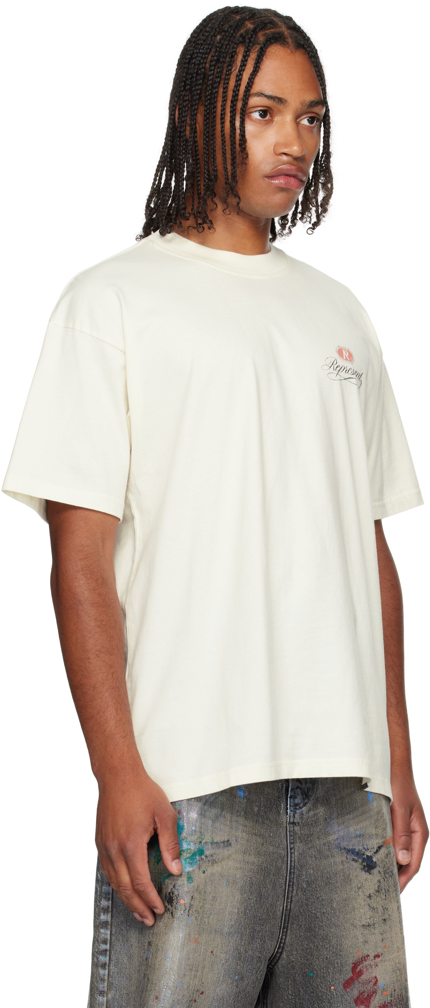 Tričko Represent Clo Grand Vintage Hand Drawn T-shirt Béžová | MLM100450, 1