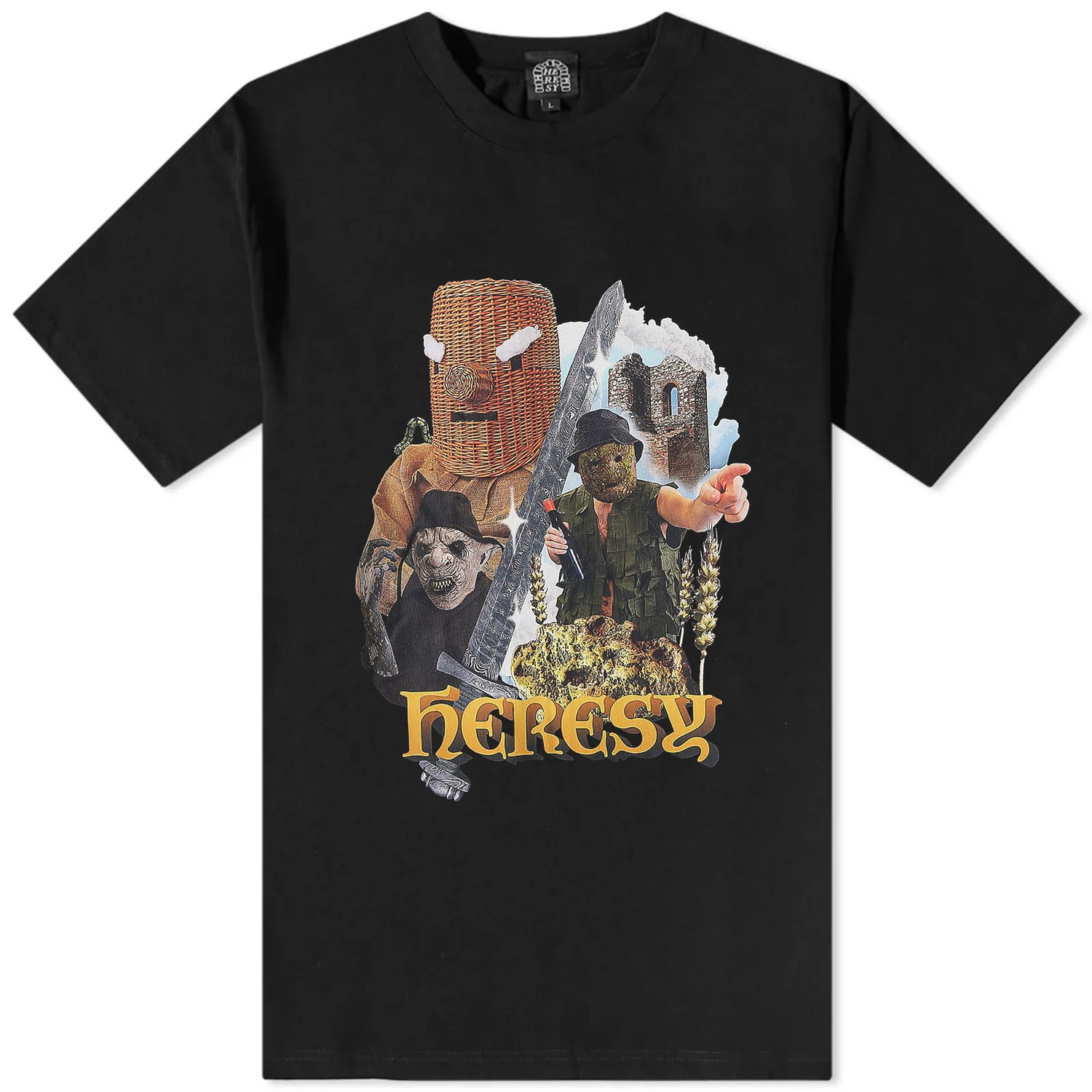 Tričko Heresy Quest Tee Čierna | HSS23-T02B-BK, 0