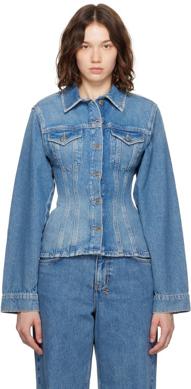 Bunda Ksubi Cinched Crop Tru Vintage Denim Jacket Modrá | WPF25JK005, 0