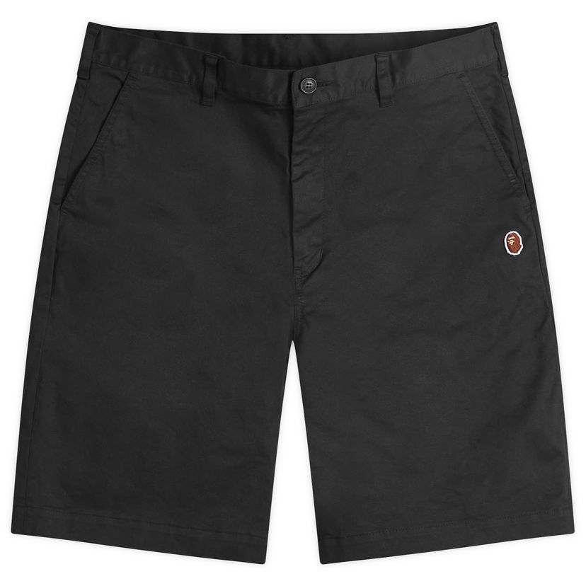 Šortky BAPE A Bathing Ape One Point Chino Shorts Čierna | 001SPK301003M-BLK