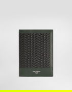 Dolce & Gabbana Woven Leather Passport Case