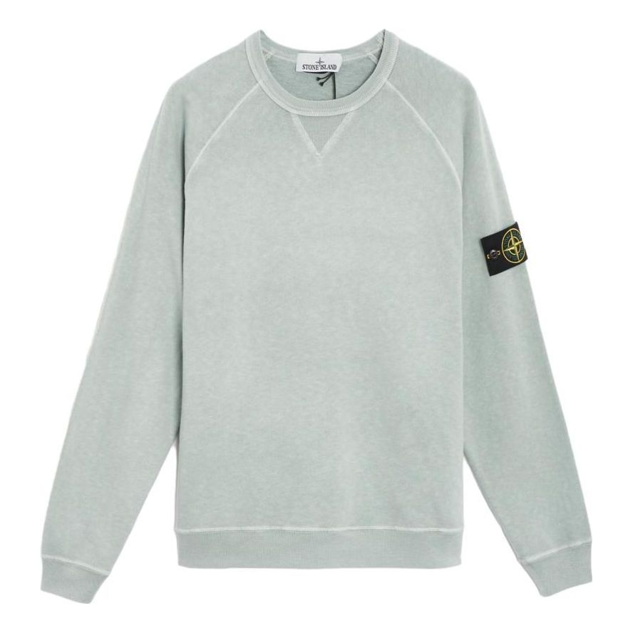 Sveter Stone Island Compass Patch Long-Sleeved Sweatshirt Zelené | 781566360-V0141, 0