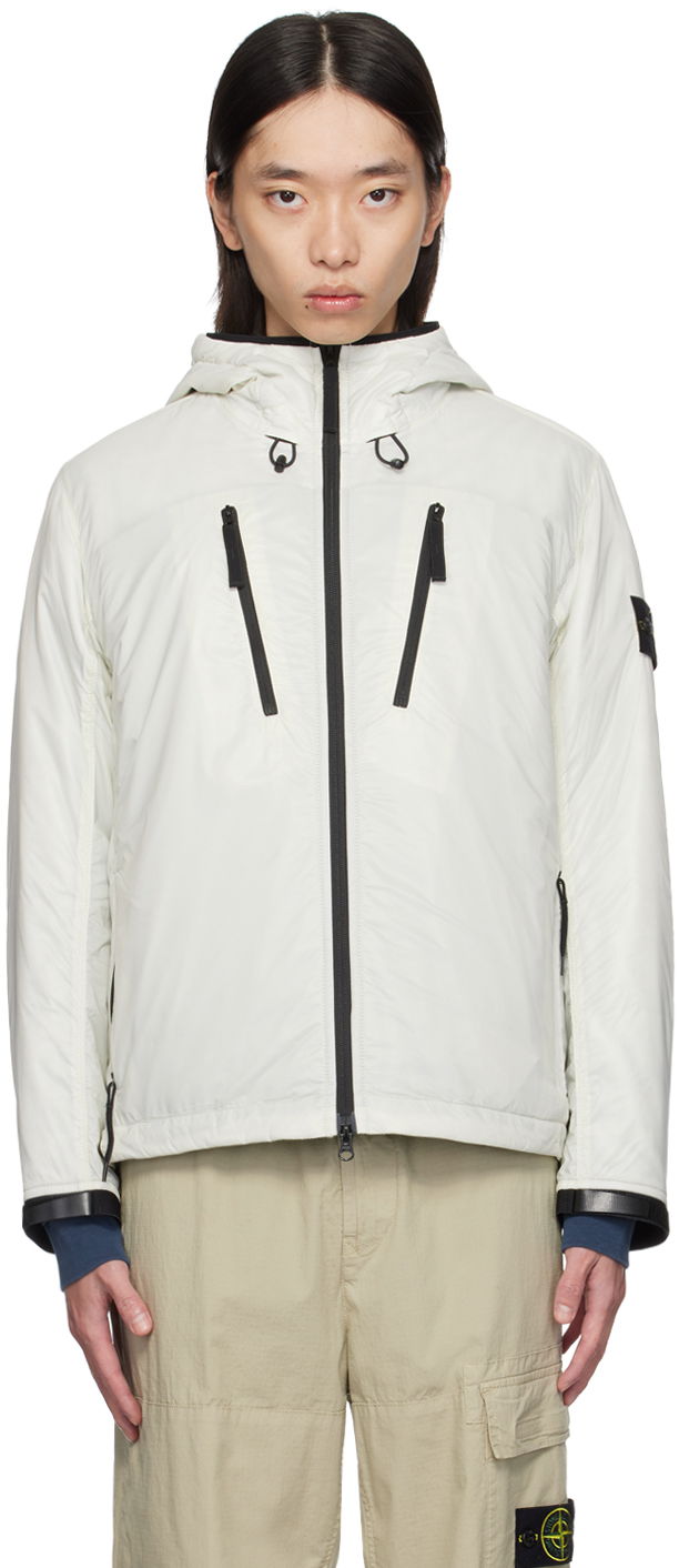 Bunda Stone Island Off-White Packable Insulated Jacket Biela | 8115Q0425, 0