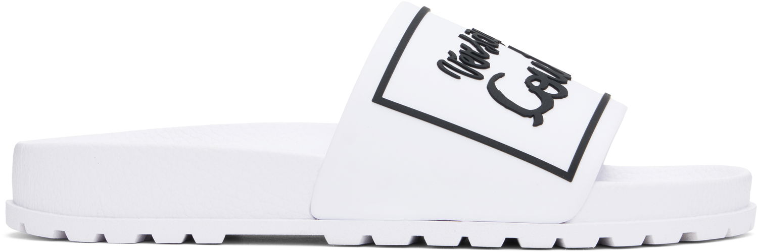Tenisky a topánky Versace Versace Jeans Couture Logo Shelly Pool Slides Biela | E78VA3SQ2_E71352, 0
