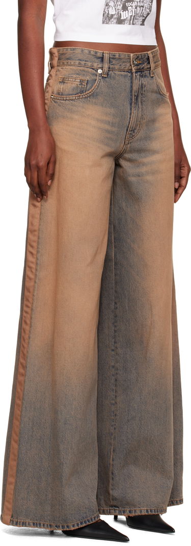 Džínsy We11done We11done Wide Leg Jeans Hnedá | WD-DP2-25-339-W-BG, 1