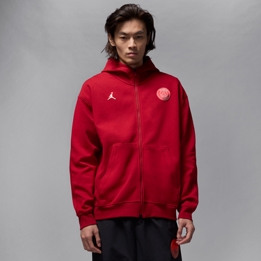 Mikina Nike Paris Saint-Germain Full-Zip Hoodie Červená | HQ2198-659, 3