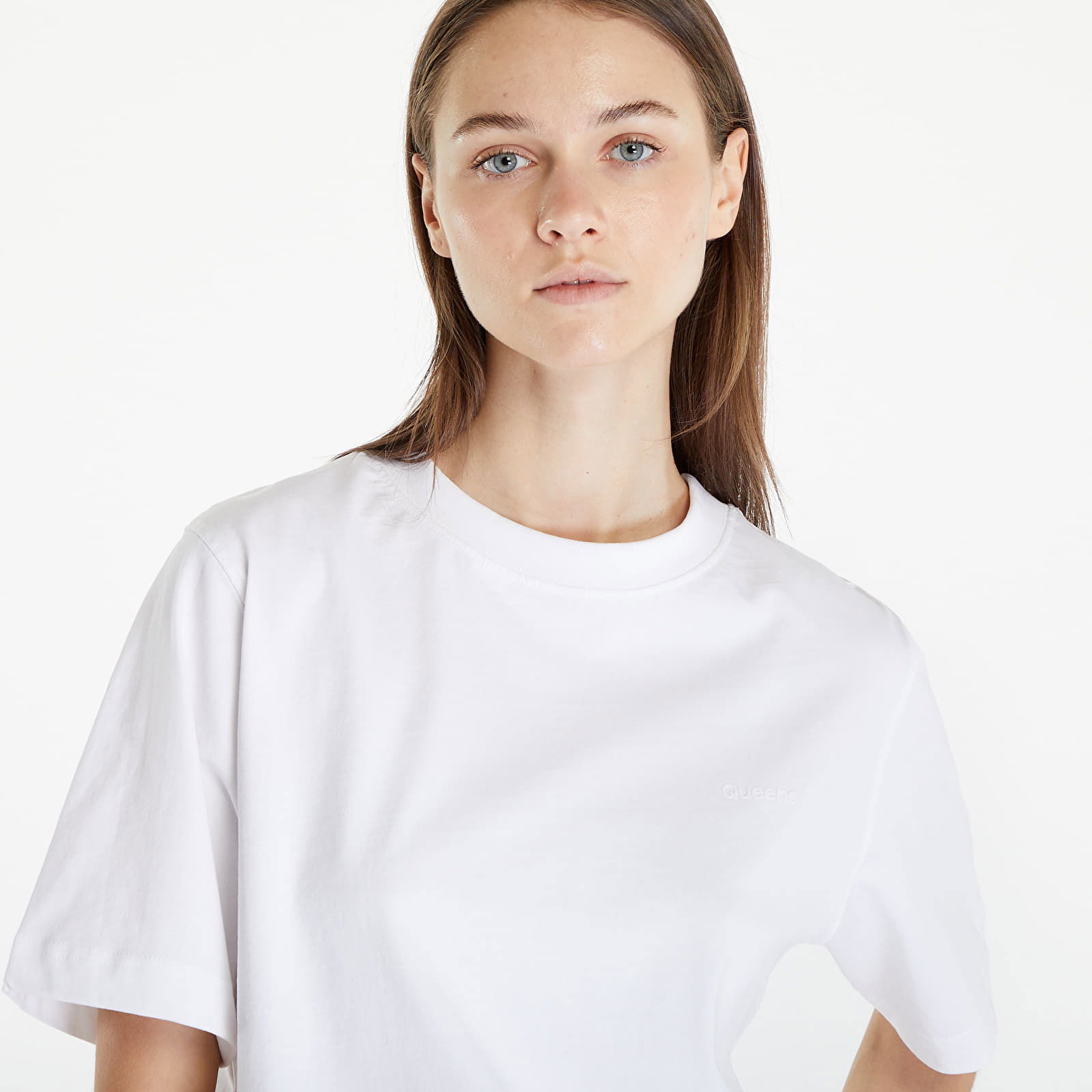 Essential T-Shirt With Tonal Print White