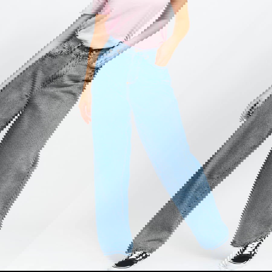 Džínsy Urban Classics High Waist 90's Wide Leg Denim Pants Modrá | TB4524 blue, 0