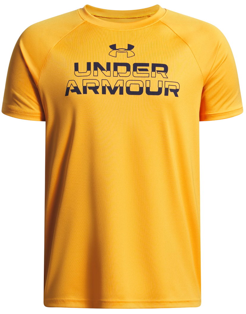 Tričko Under Armour Short Sleeve Tech Split Wordmark T-Shirt Žltá | 1383010-793