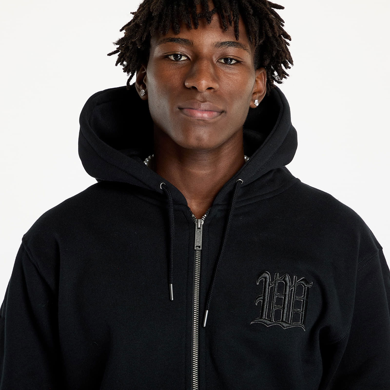 Kingdom Curve Zip Hoodie Black