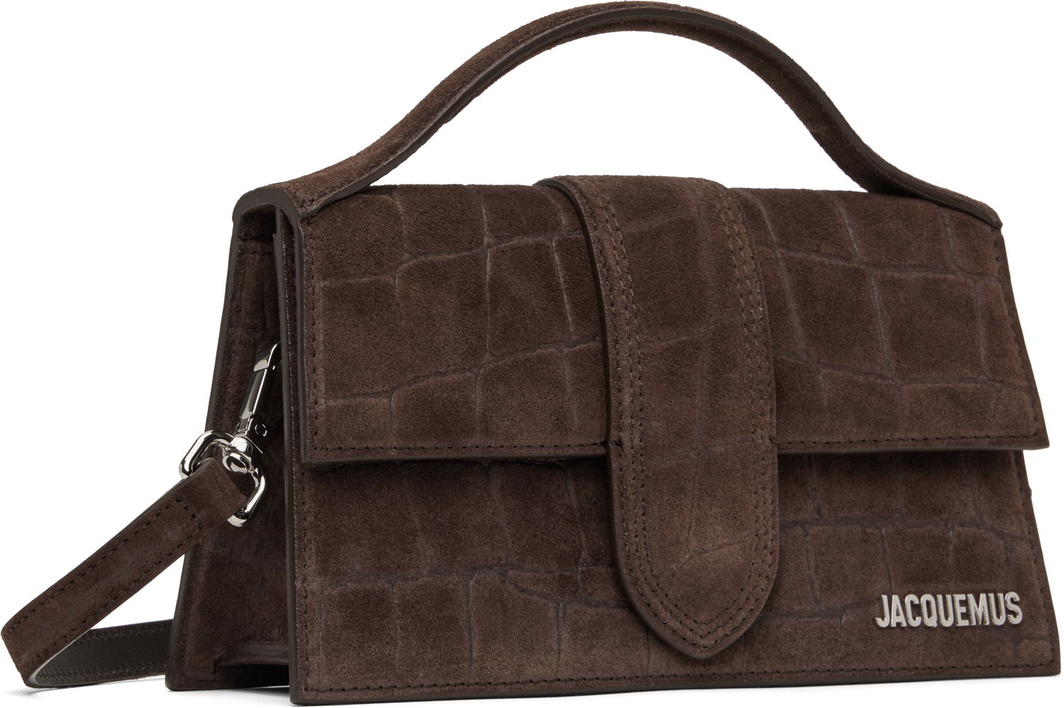 Kabelka Jacquemus Jacquemus 'The Large Bambino' Suede Shoulder Bag Hnedá | 25E213BA007-3243, 1