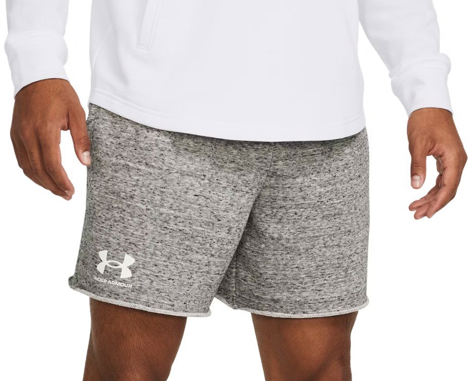 Šortky Under Armour Under Armour UA Rival Terry 6" Shorts Šedá | 1382427-112, 0