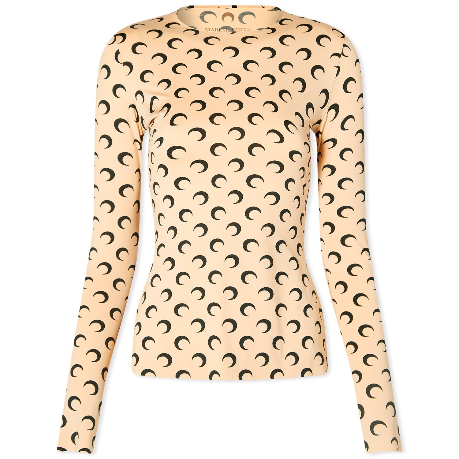 Tričko Marine Serre Second Skin Moon Print Top Béžová | WTS006-TA10, 0