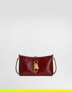 Glossy Lock Shoulder Bag in Calfskin