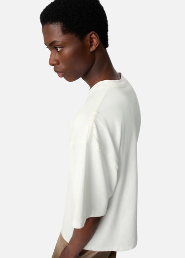 Tričko AXEL ARIGATO Men's Relaxed Fit T-Shirt with Drawstring Hem Biela | A3443001, 7