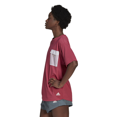 Tričko adidas Performance W q2sp t-shirt s Vínová | GJ5550, 4