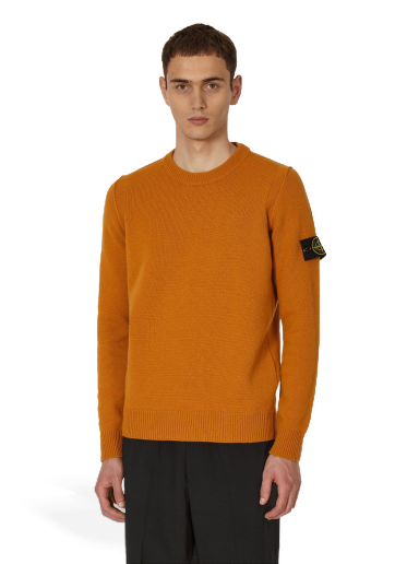 Mikina Stone Island Wool Crewneck Rust Oranžová | 7915508A3 V0013