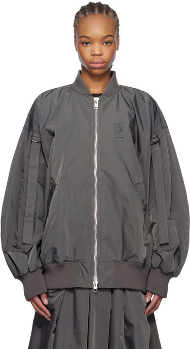 Bomber bunda Yohji Yamamoto Yohji Yamamoto R-Belted Bomber Jacket Šedá | FT-J54-600, 0