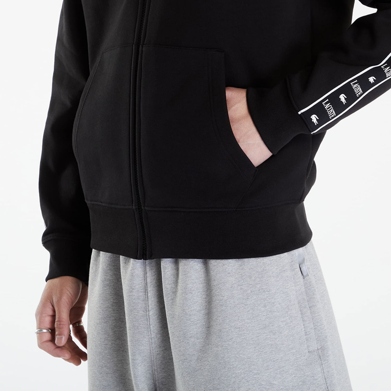 Mikina Lacoste Sweatshirt Black Čierna | SH7457 031, 1