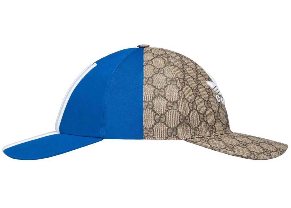 Šiltovka Gucci adidas x Double Sided Baseball Cap Blue/Beige Rôznofarebný | 719406 4HAST 9768, 0