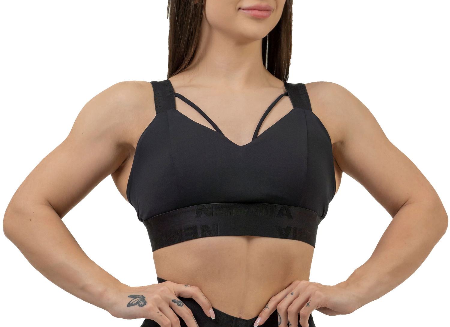 Podprsenka NEBBIA Padded Sports Bra INTENSE Iconic Čierna | 8440120, 0
