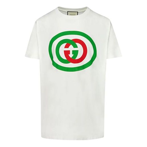 Tričko Gucci Oversize T-Shirt With Print Biela | 565806-XJBAU-9037, 0