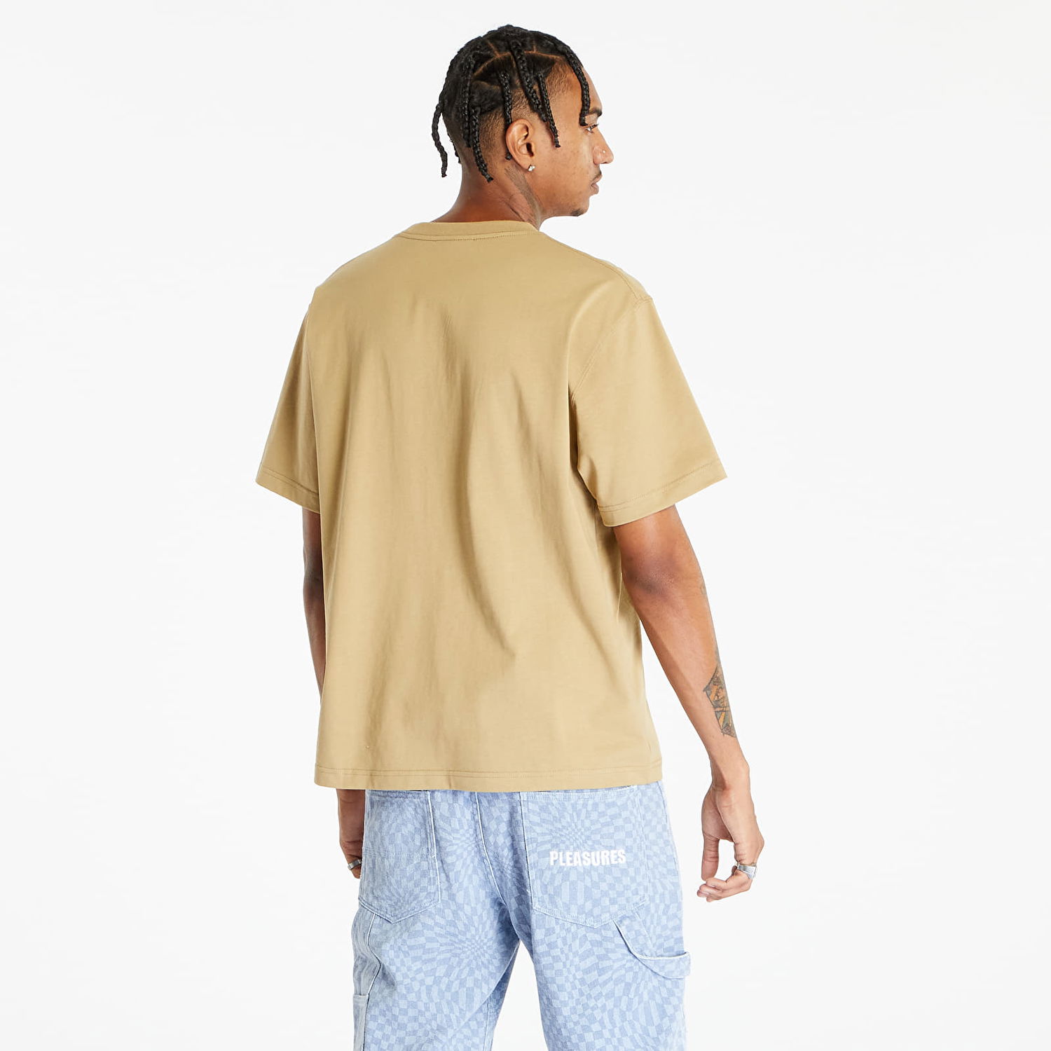 Tričko Pleasures Expand Heavyweight Short Sleeve Tee Brown Hnedá | P23F032 BROWN, 1