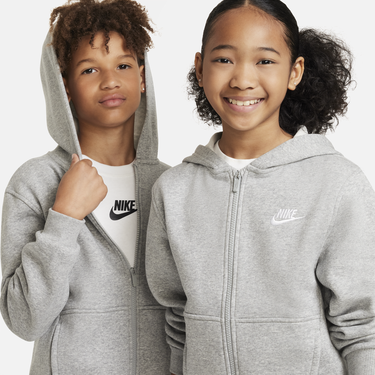 Mikina Nike Nike Sportswear Club Fleece Full-Zip Hoodie Šedá | FD3004-063, 2