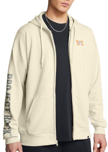 Mikina Under Armour Project Rock Heavyweight Full-Zip Hoodie Béžová | 1386898-273, 0