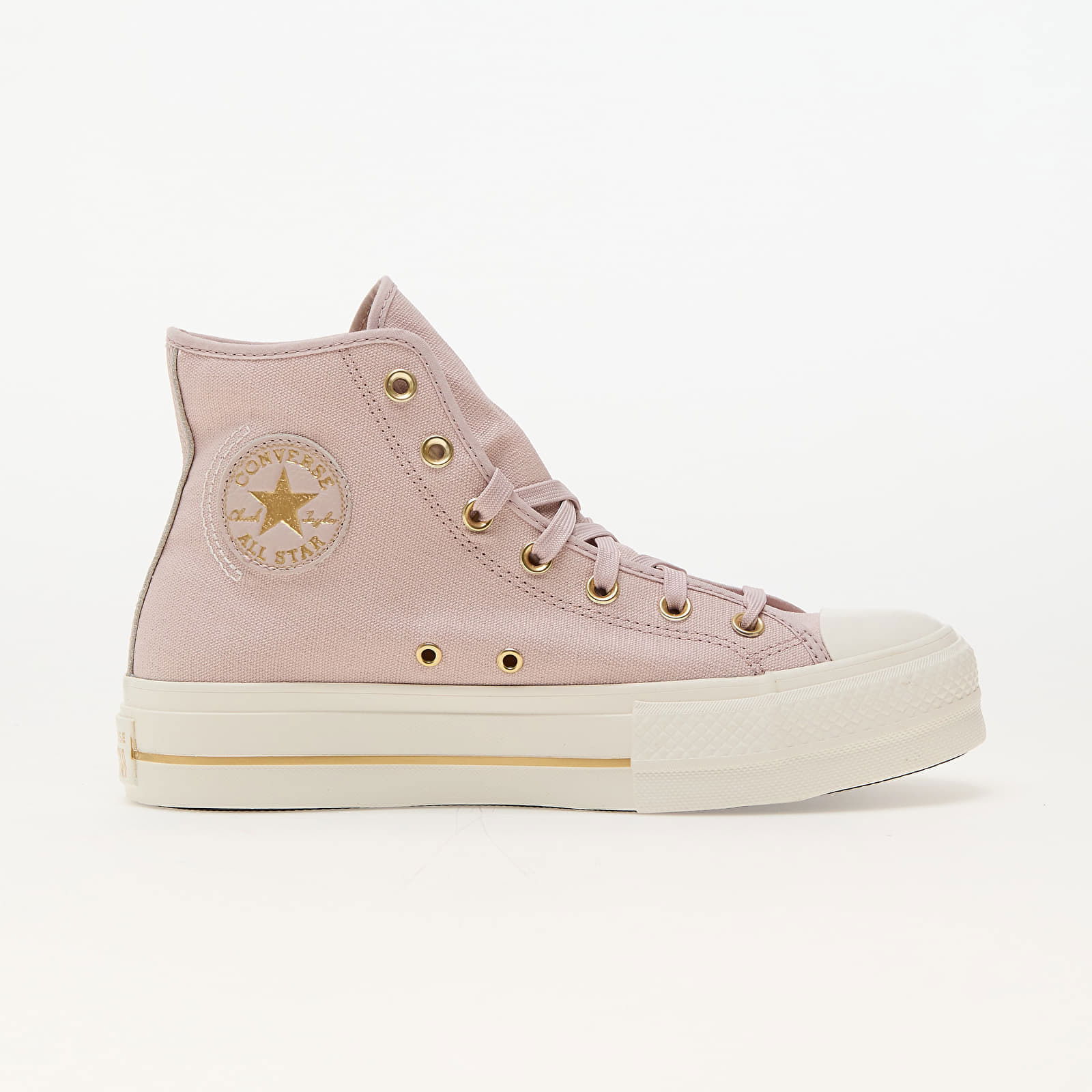 Chuck Taylor All Star Lift Platform Tailored Lines Flush Stone/ Egret/ Gold