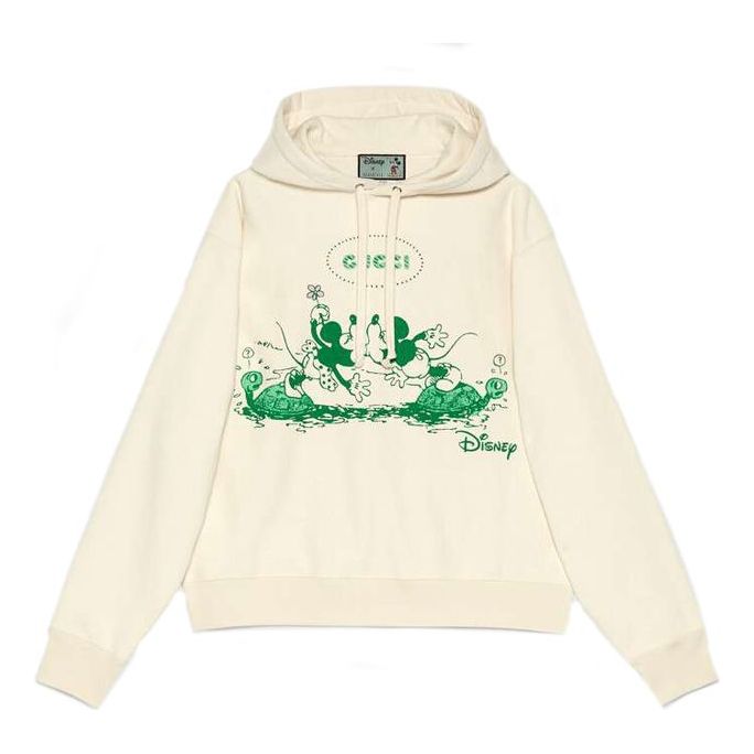 Mikina Gucci Disney x Mickey Mouse Print Hoodie Béžová | 604218-XJB7A-9901