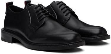 Tenisky a topánky BOSS Hugo Logo Detail Leather Derbys Čierna | 50552580, 3