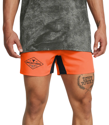 Šortky Under Armour Project Rock Ultimate 5in Training Shorts Oranžová | 1387773-800, 0