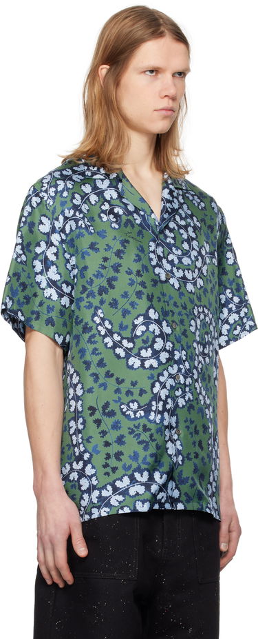 Košeľa LANVIN Lanvin Rateau Print Bowling Shirt Zelené | RM-SI0019-6057-P25, 1