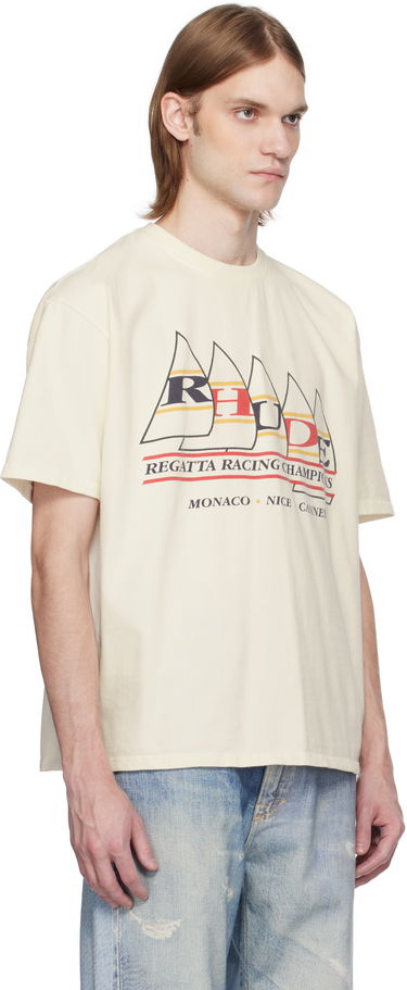 Tričko Rhude Rhude Regatta Champions Graphic T-Shirt Béžová | RHSS25TT04012, 1