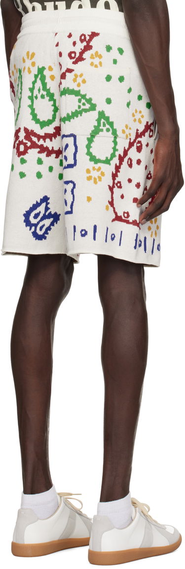 Šortky Rhude Rhude Knit Bandana Shorts Biela | RHPS25SH01472, 2