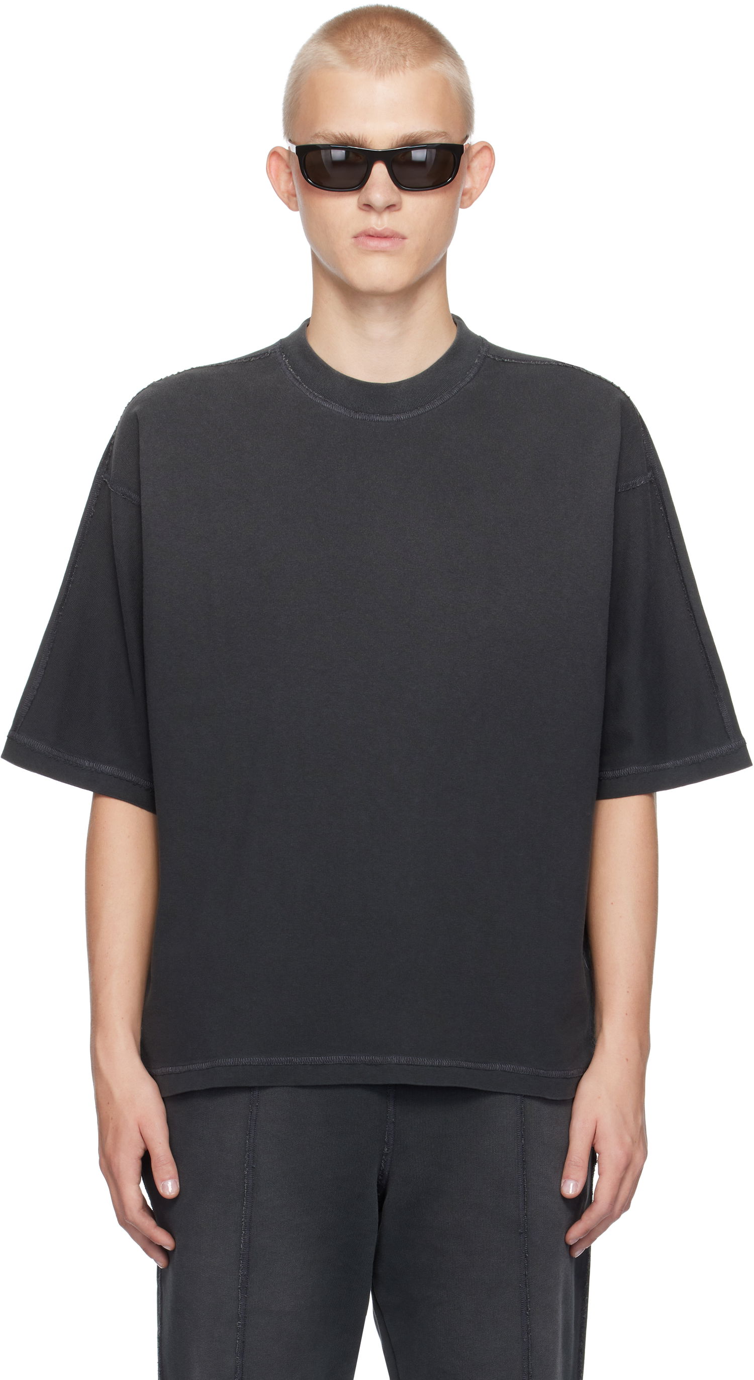 Tričko Represent Clo Represent Black Stepped Hem T-shirt Čierna | MLM4206, 0