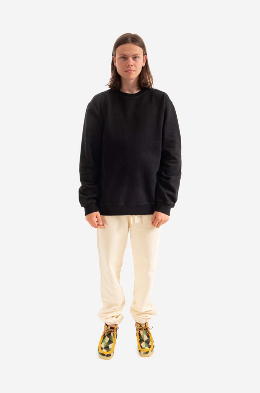 Mikina Maharishi Embroidered Crew Sweat Organic 420 9755 Crewneck Sweatshirt Čierna | 9755.BLACK, 1