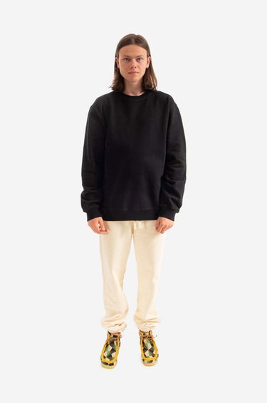 Mikina Maharishi Embroidered Crew Sweat Organic 420 9755 Crewneck Sweatshirt Čierna | 9755.BLACK, 1
