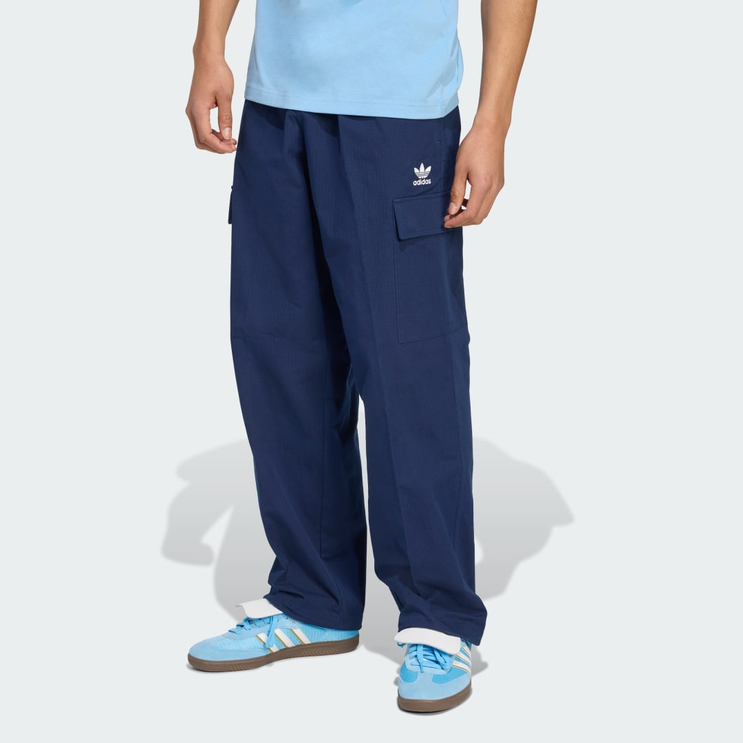 Cargo nohavice adidas Performance Trefoil Essentials Woven Cargo Pants Navy | JX3910, 0