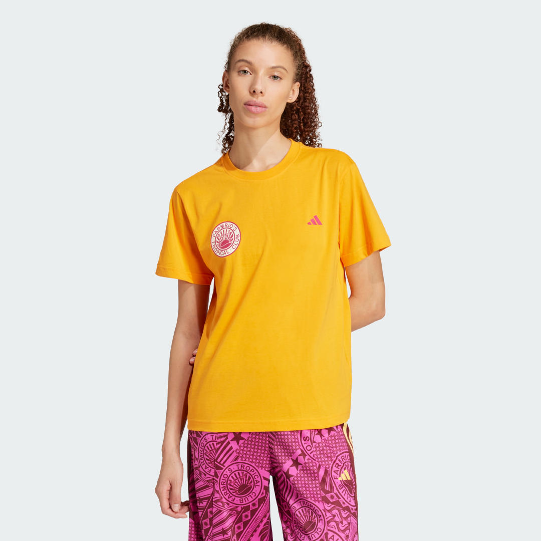 Tričko adidas Performance adidas x FARM Graphic T-Shirt Žltá | JD6293, 0