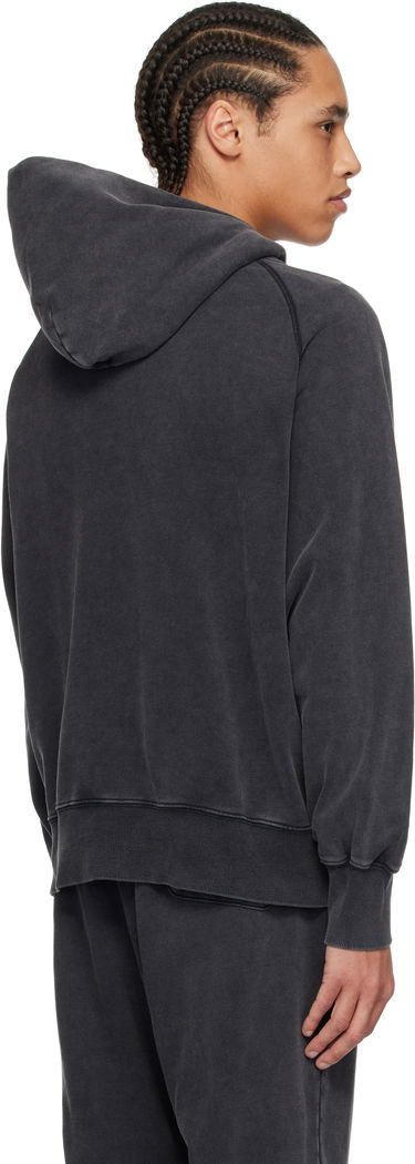 Mikina BAPE A Bathing Ape Washed Effect Relaxed Fit Hoodie Čierna | 001PPK801001M, 2