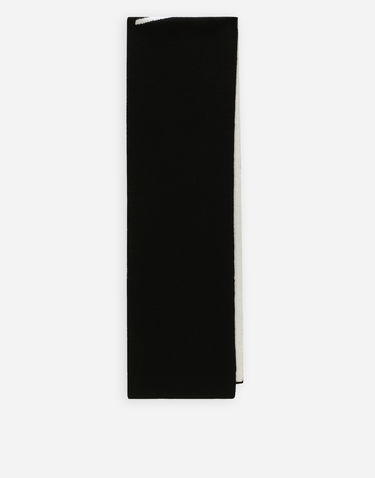 Šál Dolce & Gabbana Dolce & Gabbana Wool Knit Scarf with Jacquard Logo Čierna | LBKAD5JCVM6N0000, 1