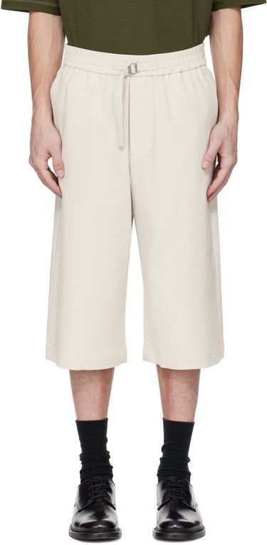 Šortky AMI AMI Paris Elasticated Shorts Béžová | HSO310.CO0106, 0