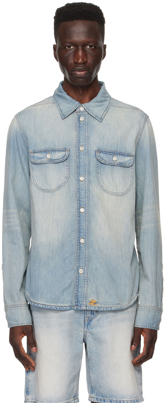 Košeľa Courrèges Denim Shirt Modrá | 124DCH015CO0102, 0