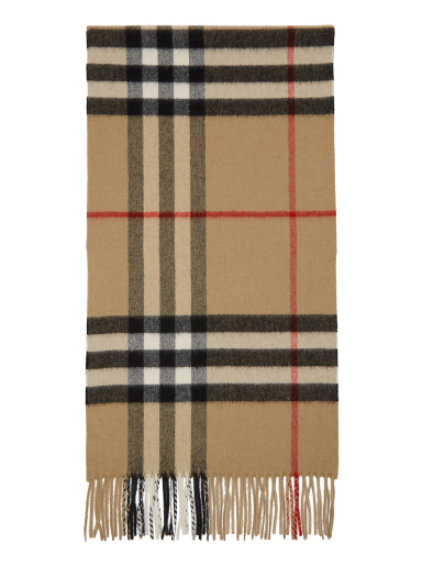 Šál Burberry Cashmere Classic Check Scarf Béžová | 8018173