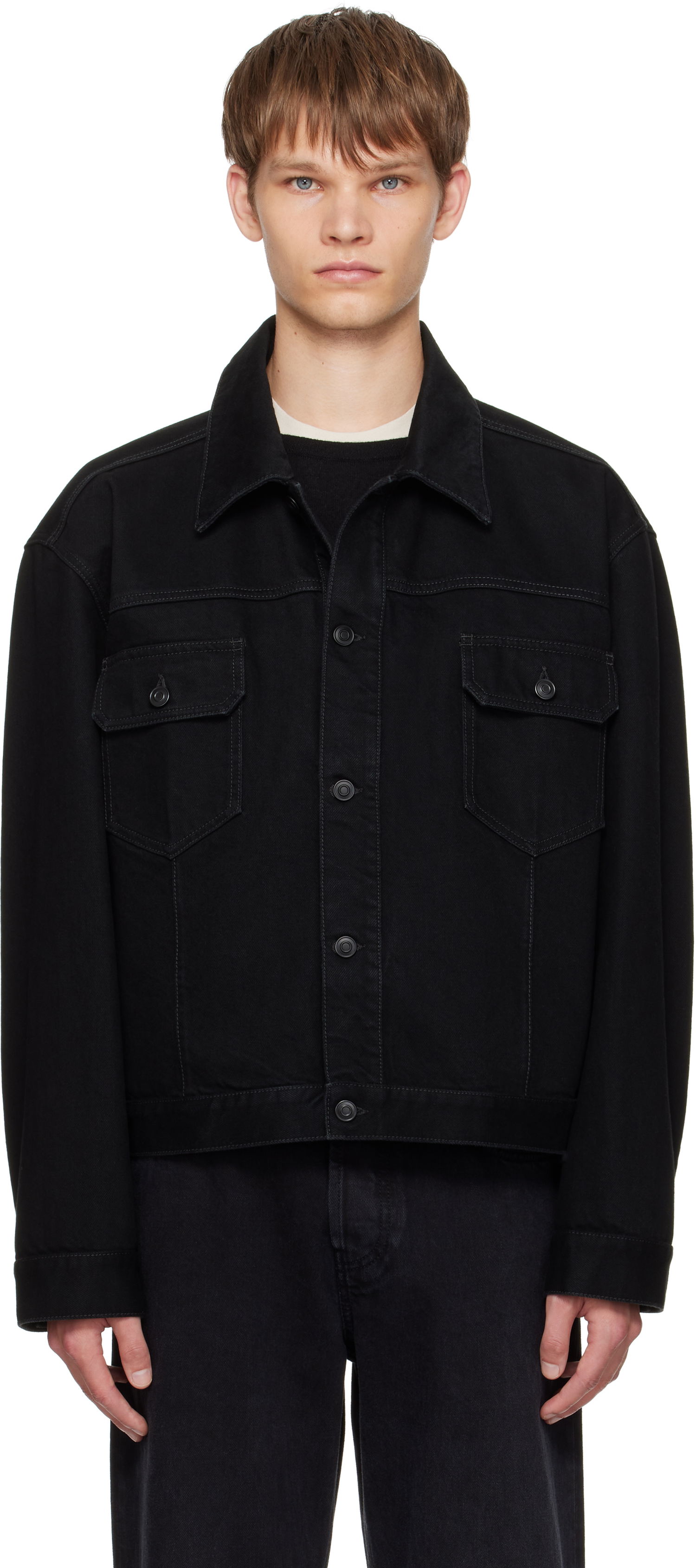 Bunda The Row The Row Orson Denim Jacket Čierna | 546-W4170, 0