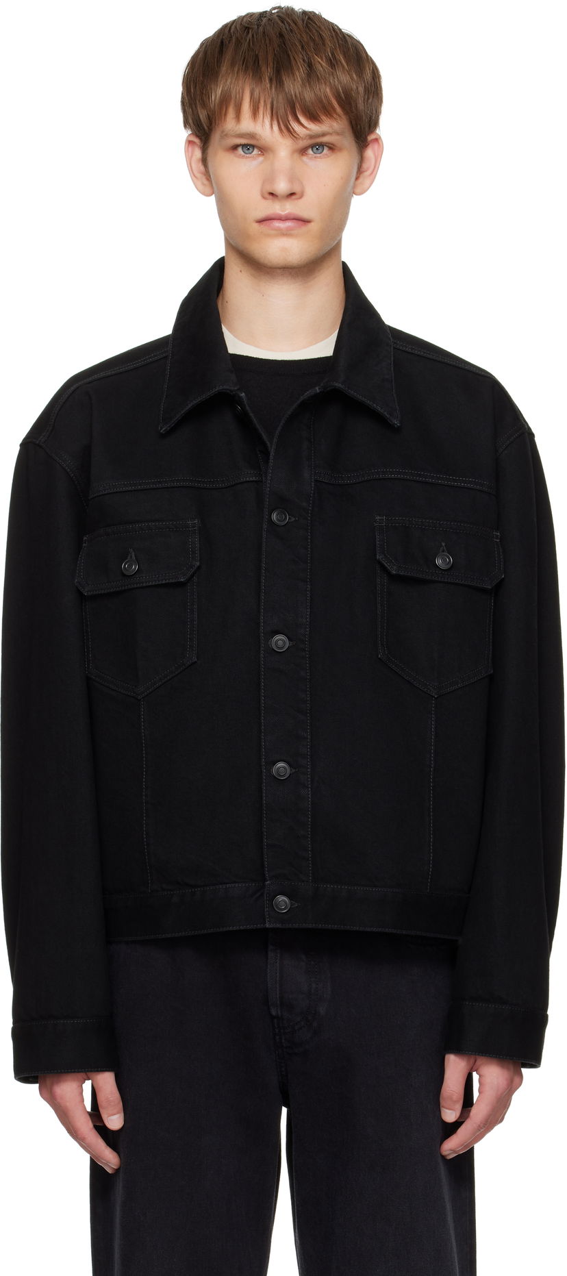 Bunda The Row The Row Orson Denim Jacket Čierna | 546-W4170